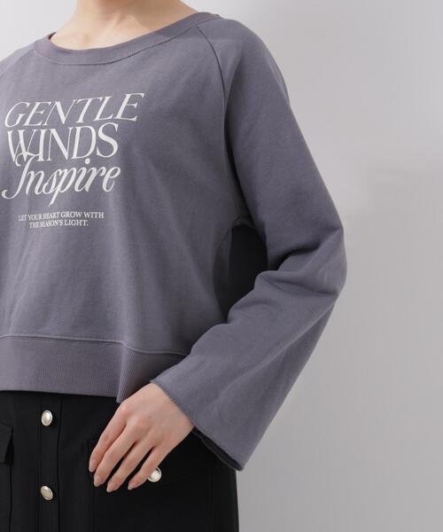 PROPORTION BODY DRESSING(プロポーションボディドレッシング)の「<ウォッシャブル><a>ラグランロゴトップス / 1216169203(Tシャツ/カットソー・レディース・グレー/ダークグレー/オフホワイト・FREE)」の8枚目の写真