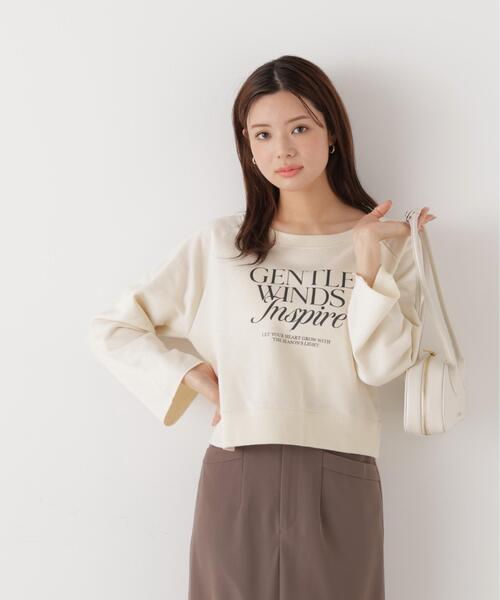 PROPORTION BODY DRESSING(プロポーションボディドレッシング)の「<ウォッシャブル><a>ラグランロゴトップス / 1216169203(Tシャツ/カットソー・レディース・グレー/ダークグレー/オフホワイト・FREE)」の13枚目の写真