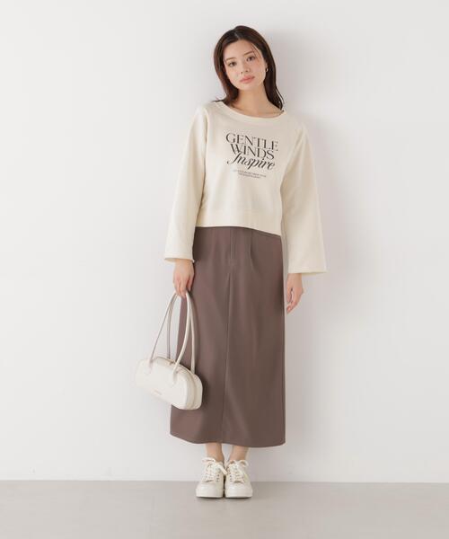 PROPORTION BODY DRESSING(プロポーションボディドレッシング)の「<ウォッシャブル><a>ラグランロゴトップス / 1216169203(Tシャツ/カットソー・レディース・グレー/ダークグレー/オフホワイト・FREE)」の14枚目の写真