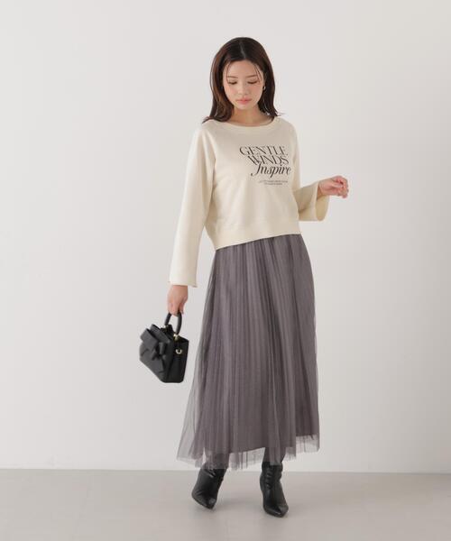 PROPORTION BODY DRESSING(プロポーションボディドレッシング)の「<ウォッシャブル><a>ラグランロゴトップス / 1216169203(Tシャツ/カットソー・レディース・グレー/ダークグレー/オフホワイト・FREE)」の16枚目の写真