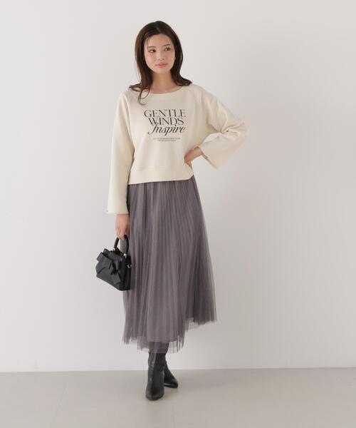 PROPORTION BODY DRESSING(プロポーションボディドレッシング)の「<ウォッシャブル><a>ラグランロゴトップス / 1216169203(Tシャツ/カットソー・レディース・グレー/ダークグレー/オフホワイト・FREE)」の17枚目の写真