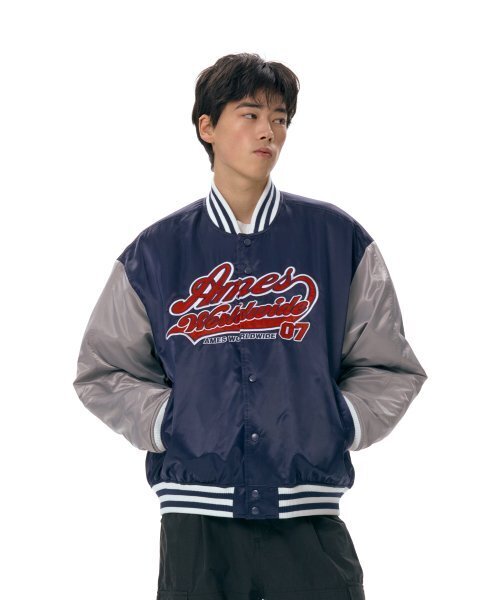 AMESWORLDWIDE(アメスワールドワイド)の「AMES STADIUM JACKET NAVY (AM2ESUJ240A)(スタジャン・メンズ・その他・M/L)」の3枚目の写真