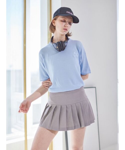AYIHOLIC CASHMERE（アイホリックカシミア）の「セミオーバー ローリングアップ ラウンドニット（ニット/セーター・レディース・ホワイト・FREE）」の3枚目の写真