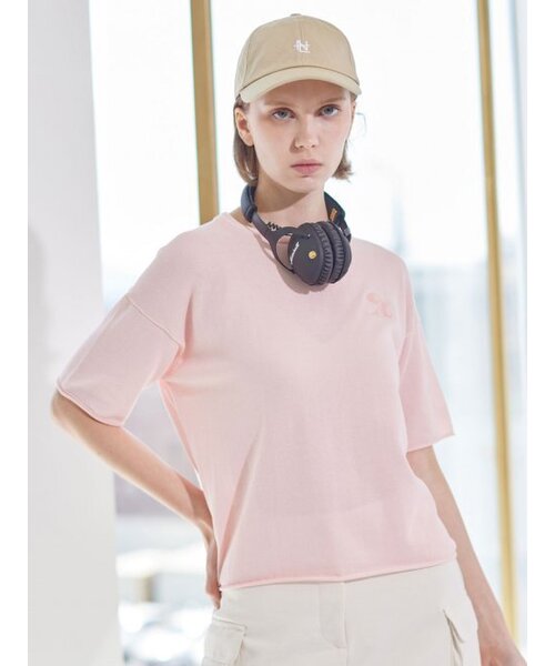 AYIHOLIC CASHMERE（アイホリックカシミア）の「セミオーバー ローリングアップ ラウンドニット（ニット/セーター・レディース・ホワイト・FREE）」の5枚目の写真