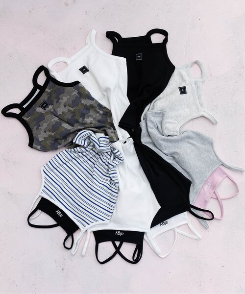 algy（アルジー）の「パッド付きレイヤード風キャミ（キャミソール・キッズ・ブラック/グレー/オフホワイト/その他2・130/140/150/160）」の13枚目の写真