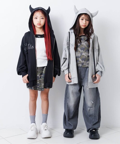 algy（アルジー）の「パッド付きレイヤード風キャミ（キャミソール・キッズ・ブラック/グレー/オフホワイト/その他2・130/140/150/160）」の17枚目の写真