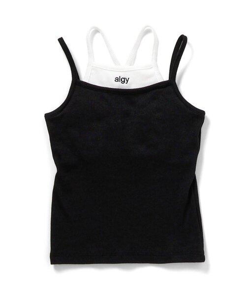 algy（アルジー）の「パッド付きレイヤード風キャミ（キャミソール・キッズ・ブラック/グレー/オフホワイト/その他2・130/140/150/160）」の18枚目の写真