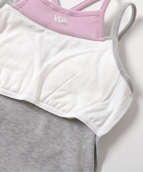 algy（アルジー）の「パッド付きレイヤード風キャミ（キャミソール・キッズ・ブラック/グレー/オフホワイト/その他2・130/140/150/160）」の21枚目の写真