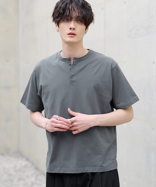 ASTRONOMY(アストロノミー)の「【ヘンリー/クルー】エクストラファインコットンTシャツ(Tシャツ/カットソー・メンズ・ホワイト/チャコール/ブラック系/ブラック/ホワイト系/グレー系・XL/L/M/S)」の7枚目の写真