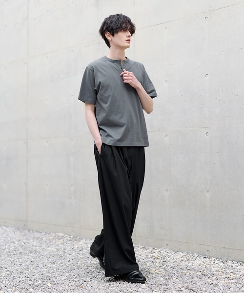 ASTRONOMY(アストロノミー)の「【ヘンリー/クルー】エクストラファインコットンTシャツ(Tシャツ/カットソー・メンズ・ホワイト/チャコール/ブラック系/ブラック/ホワイト系/グレー系・XL/L/M/S)」の10枚目の写真