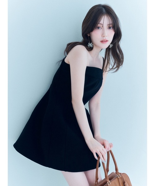 SNIDEL(スナイデル)の「パドロックチャームボストン(ボストンバッグ・レディース・ブラック/アイボリー/キャメル/ネイビー・F)」の7枚目の写真