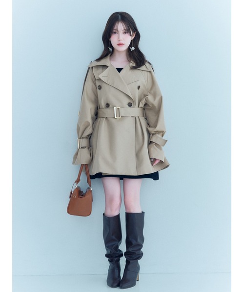 SNIDEL(スナイデル)の「パドロックチャームボストン(ボストンバッグ・レディース・ブラック/アイボリー/キャメル/ネイビー・F)」の8枚目の写真