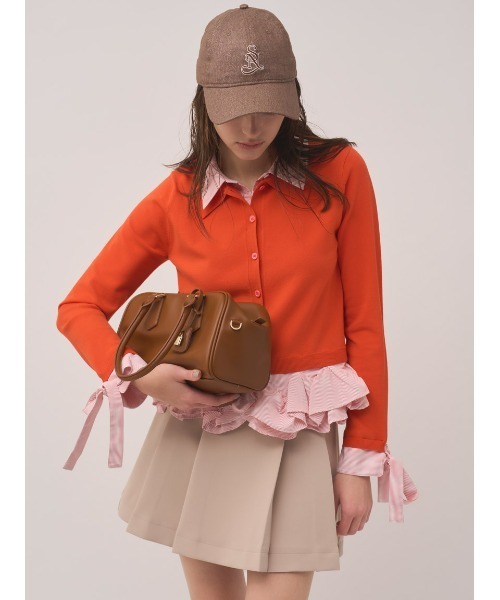 SNIDEL(スナイデル)の「パドロックチャームボストン(ボストンバッグ・レディース・ブラック/アイボリー/キャメル/ネイビー・F)」の14枚目の写真