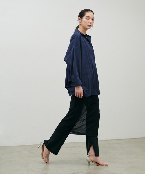LARUTA(ラルータ)の「【LARUTA】スキッパー長袖シャツ(シャツ/ブラウス・レディース・その他1/ミント/ネイビー/オフホワイト/サックスブルー・FREE)」の21枚目の写真