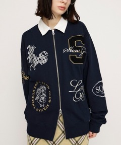 KHOKI / コッキ】Cross-stitch sweat shirt/クロス-ステッチスウェット