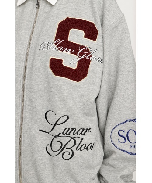 SLY(スライ)の「【2026SS新作】PATCH LOGO TOPS パッチロゴトップス 冬服 春服(スウェット・レディース・杢グレー/グリーン/ネイビー・FREE)」の13枚目の写真