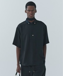 CULLNI | Airy Drape Cloth French Front Short Sleeve Pullover(Tシャツ/カットソー)