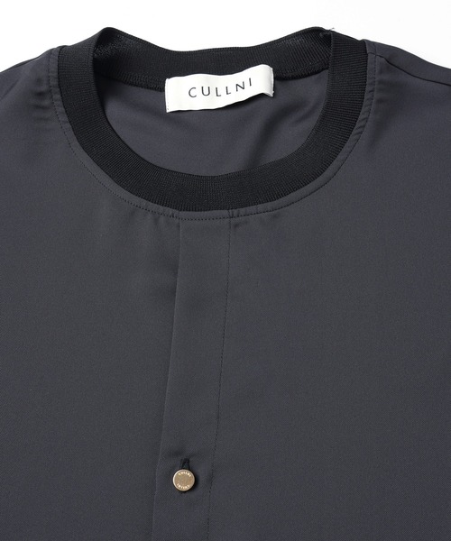 CULLNI(クルニ)の「Airy Drape Cloth French Front Short Sleeve Pullover(Tシャツ/カットソー・メンズ・ブラック/ベージュ/チャコール・2/1/0)」の10枚目の写真
