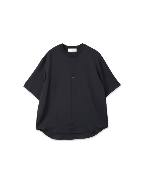CULLNI(クルニ)の「Airy Drape Cloth French Front Short Sleeve Pullover(Tシャツ/カットソー・メンズ・ブラック/ベージュ/チャコール・2/1/0)」の15枚目の写真
