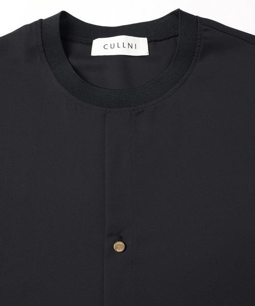 CULLNI(クルニ)の「Airy Drape Cloth French Front Short Sleeve Pullover(Tシャツ/カットソー・メンズ・ブラック/ベージュ/チャコール・2/1/0)」の16枚目の写真