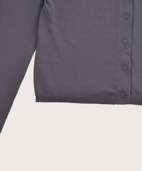 kiehtova（キエトヴァ）の「【kiehtova】SOFT TOUCH KNIT CARDIGAN/ソフトタッチニットカーディガン KTWR55（カーディガン/ボレロ・レディース・ダークグレー/ライトブルー/ベージュ・FREE）」の8枚目の写真