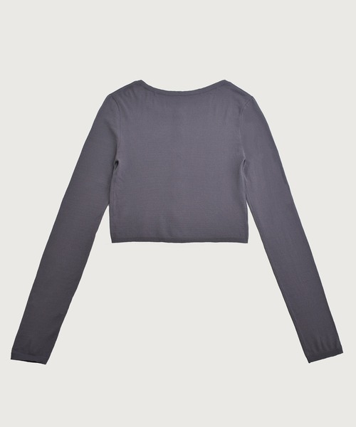 kiehtova（キエトヴァ）の「【kiehtova】SOFT TOUCH KNIT CARDIGAN/ソフトタッチニットカーディガン KTWR55（カーディガン/ボレロ・レディース・ダークグレー/ライトブルー/ベージュ・FREE）」の6枚目の写真