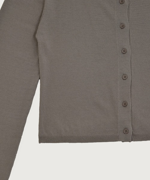 kiehtova（キエトヴァ）の「【kiehtova】SOFT TOUCH KNIT CARDIGAN/ソフトタッチニットカーディガン KTWR55（カーディガン/ボレロ・レディース・ダークグレー/ライトブルー/ベージュ・FREE）」の13枚目の写真