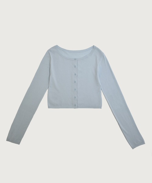 kiehtova（キエトヴァ）の「【kiehtova】SOFT TOUCH KNIT CARDIGAN/ソフトタッチニットカーディガン KTWR55（カーディガン/ボレロ・レディース・ダークグレー/ライトブルー/ベージュ・FREE）」の16枚目の写真