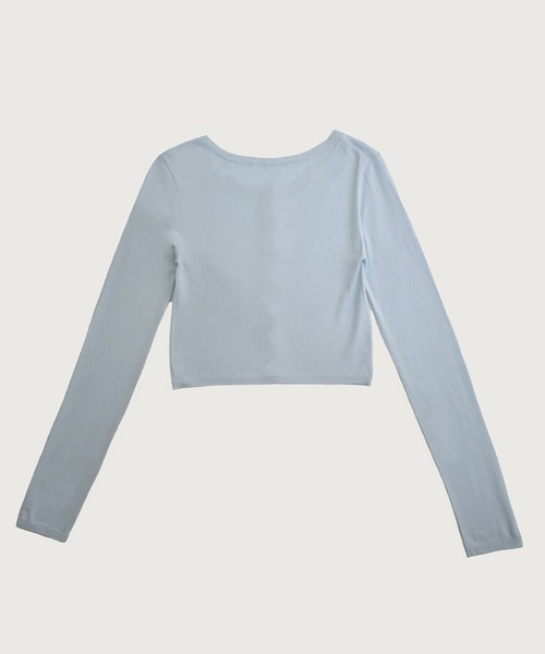 kiehtova（キエトヴァ）の「【kiehtova】SOFT TOUCH KNIT CARDIGAN/ソフトタッチニットカーディガン KTWR55（カーディガン/ボレロ・レディース・ダークグレー/ライトブルー/ベージュ・FREE）」の17枚目の写真