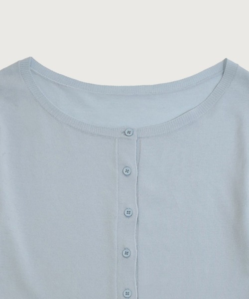 kiehtova（キエトヴァ）の「【kiehtova】SOFT TOUCH KNIT CARDIGAN/ソフトタッチニットカーディガン KTWR55（カーディガン/ボレロ・レディース・ダークグレー/ライトブルー/ベージュ・FREE）」の18枚目の写真