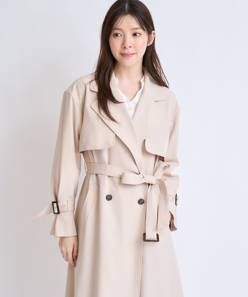 NOELA（ノエラ）の「オーバートレンチコート（トレンチコート・レディース・ベージュ/キャメル・S/M）」の11枚目の写真