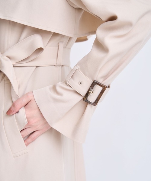 NOELA（ノエラ）の「オーバートレンチコート（トレンチコート・レディース・ベージュ/キャメル・S/M）」の13枚目の写真