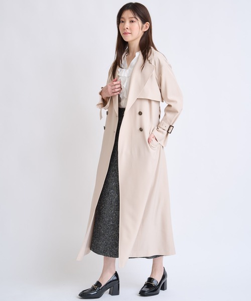 NOELA（ノエラ）の「オーバートレンチコート（トレンチコート・レディース・ベージュ/キャメル・S/M）」の15枚目の写真