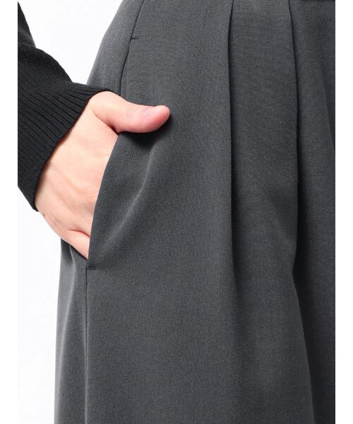 MERCURYDUO（マーキュリーデュオ）の「レースレイヤードタックパンツ（その他パンツ・レディース・ベージュ/チャコールグレー・MEDIUM/SMALL）」の20枚目の写真