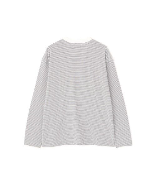 MARGARET HOWELL(マーガレットハウエル)の「COTTON STRIPE JERSEY(Tシャツ/カットソー・メンズ・ブルー/ホワイト×ブラック・MEDIUM/LARGE)」の7枚目の写真