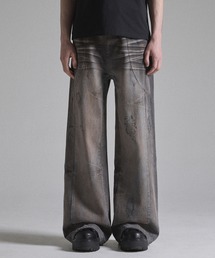 GRANCY | 【GRANCY】Seam Design Wide Straight Denim Pants / シームデザインワイドストレートデニムパンツ(デニムパンツ)