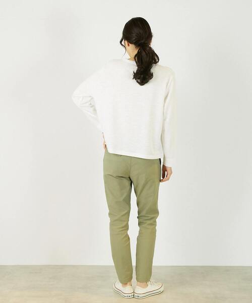 Lourmarin（ルールマラン）の「《定番》ストレッチスリムテーパードパンツ（その他パンツ・レディース・ベージュ/アイボリー/ブラック/カーキ・2/1/3/4）」の17枚目の写真