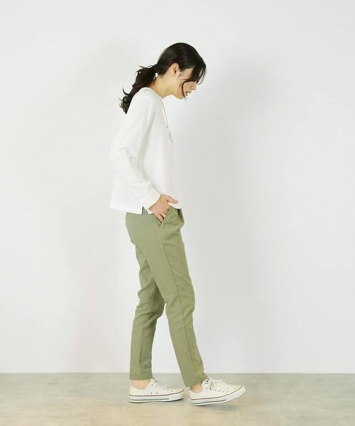 Lourmarin（ルールマラン）の「《定番》ストレッチスリムテーパードパンツ（その他パンツ・レディース・ベージュ/アイボリー/ブラック/カーキ・2/1/3/4）」の19枚目の写真