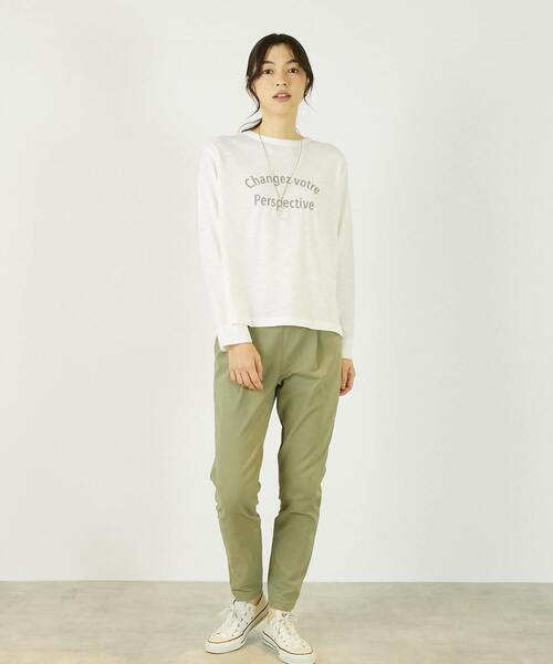 Lourmarin（ルールマラン）の「《定番》ストレッチスリムテーパードパンツ（その他パンツ・レディース・ベージュ/アイボリー/ブラック/カーキ・2/1/3/4）」の21枚目の写真