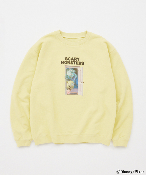 JOURNAL STANDARD（ジャーナルスタンダード）の「Monsters Inc / モンスターズ・インク プリント スウェット（スウェット・メンズ・ブラック系その他/イエロー/パープル/ホワイト系その他/ホワイト・LARGE/MEDIUM）」の5枚目の写真