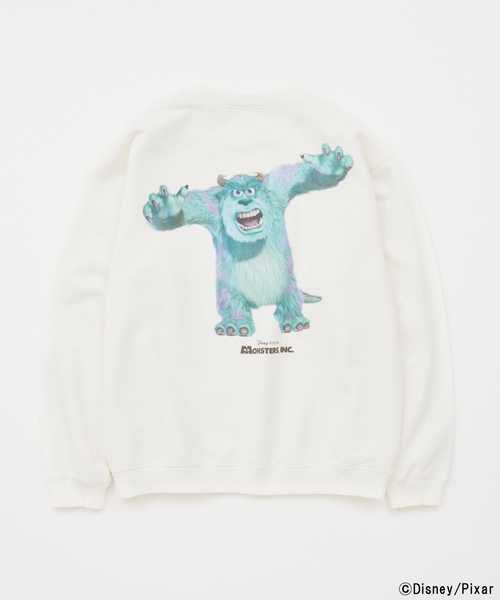 JOURNAL STANDARD（ジャーナルスタンダード）の「Monsters Inc / モンスターズ・インク プリント スウェット（スウェット・メンズ・ブラック系その他/イエロー/パープル/ホワイト系その他/ホワイト・LARGE/MEDIUM）」の8枚目の写真