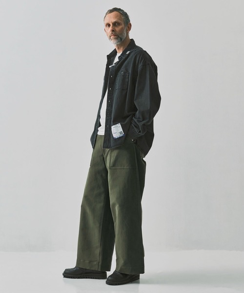 In・stru(men-tal).（インストルメンタル）の「【 in・stru(men-tal)./インストールメンタル】COTTON TENCEL DENIM WORK LS SHIRTS/Maison MIHARAYASUHIRO（シャツ/ブラウス・メンズ・インディゴブルー/ブラック・44/46）」の4枚目の写真