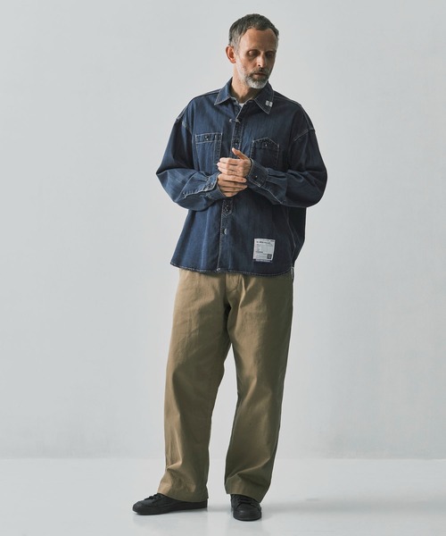 In・stru(men-tal).（インストルメンタル）の「【 in・stru(men-tal)./インストールメンタル】COTTON TENCEL DENIM WORK LS SHIRTS/Maison MIHARAYASUHIRO（シャツ/ブラウス・メンズ・インディゴブルー/ブラック・44/46）」の8枚目の写真