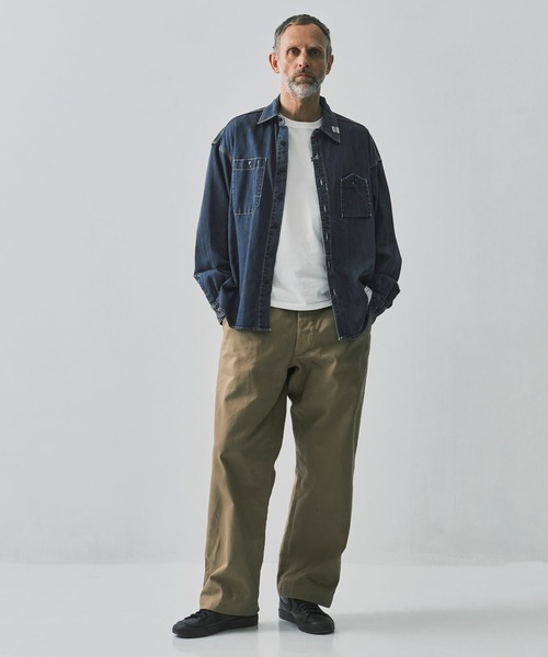 In・stru(men-tal).（インストルメンタル）の「【 in・stru(men-tal)./インストールメンタル】COTTON TENCEL DENIM WORK LS SHIRTS/Maison MIHARAYASUHIRO（シャツ/ブラウス・メンズ・インディゴブルー/ブラック・44/46）」の9枚目の写真