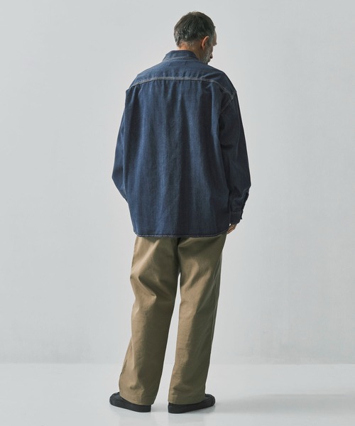 In・stru(men-tal).（インストルメンタル）の「【 in・stru(men-tal)./インストールメンタル】COTTON TENCEL DENIM WORK LS SHIRTS/Maison MIHARAYASUHIRO（シャツ/ブラウス・メンズ・インディゴブルー/ブラック・44/46）」の12枚目の写真