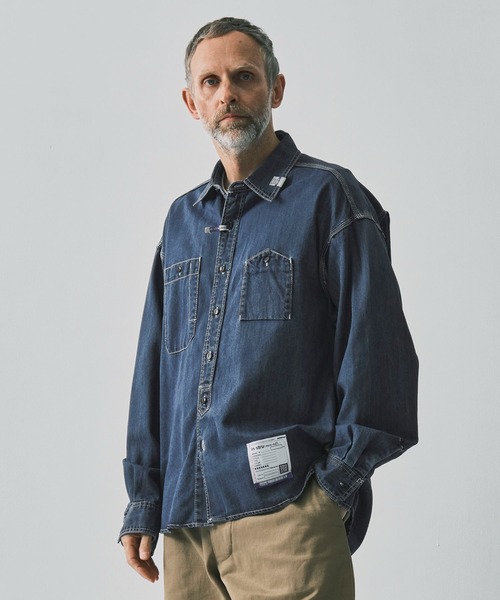 In・stru(men-tal).（インストルメンタル）の「【 in・stru(men-tal)./インストールメンタル】COTTON TENCEL DENIM WORK LS SHIRTS/Maison MIHARAYASUHIRO（シャツ/ブラウス・メンズ・インディゴブルー/ブラック・44/46）」の16枚目の写真