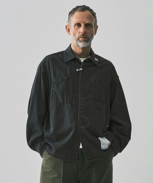 In・stru(men-tal).（インストルメンタル）の「【 in・stru(men-tal)./インストールメンタル】COTTON TENCEL DENIM WORK LS SHIRTS/Maison MIHARAYASUHIRO（シャツ/ブラウス・メンズ・インディゴブルー/ブラック・44/46）」の13枚目の写真