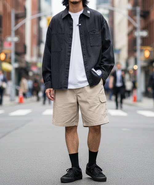 in・stru(men-tal)./インストールメンタル】COTTON TENCEL DENIM WORK