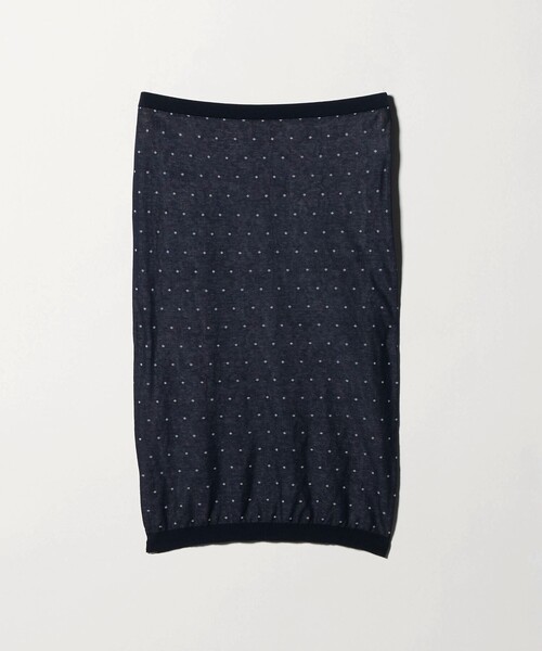 6（ロク）の「＜6(ROKU)＞コットンナイロン ドット ジャガード スカート（スカート・レディース・ネイビー・FREE）」の8枚目の写真
