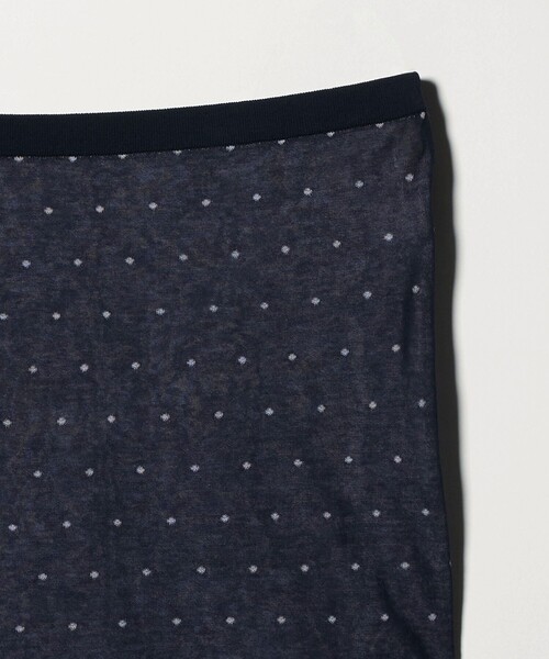 6（ロク）の「＜6(ROKU)＞コットンナイロン ドット ジャガード スカート（スカート・レディース・ネイビー・FREE）」の6枚目の写真